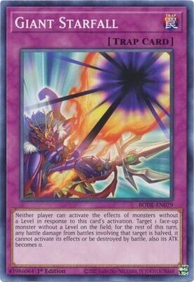 Giant Starfall - BODE-EN079 - Common 1st Edition Burst of Destiny 1st Edition Singles