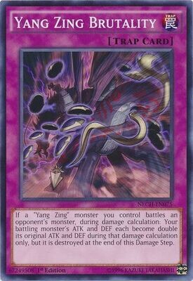 Yang Zing Brutality - NECH-EN075 - Common 1st Edition The New Challengers (NECH) 1st Edition Singles