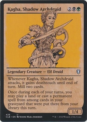 Kagha, Shadow Archdruid 426 - Showcase Rulebook
Commander Legends: Battle for Baldur&#39;s Gate Collector Booster Singles