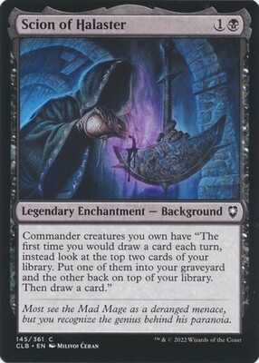 Scion of Halaster 145/361 - Commander Legends: Battle for Baldur&#39;s Gate Singles