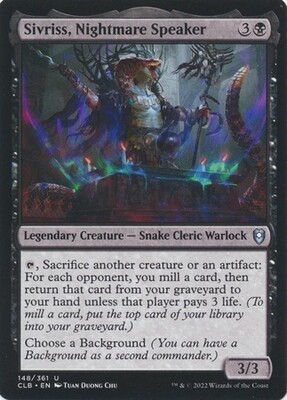 Sivriss, Nightmare Speaker 148/361
Commander Legends: Battle for Baldur&#39;s Gate Singles