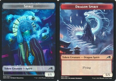 Spirit 002/019 // Dragon Spirit 007/019 Double-sided Token Foil
Kamigawa Neon Dynasty Collector Booster Foil Singles