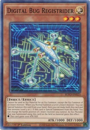 Digital Bug Registrider - BLVO-EN023 - Common 1st Edition Blazing Vortex 1st Edition Singles
