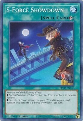 S-Force Showdown - BLVO-EN058 - Common 1st Edition
Blazing Vortex 1st Edition Singles
