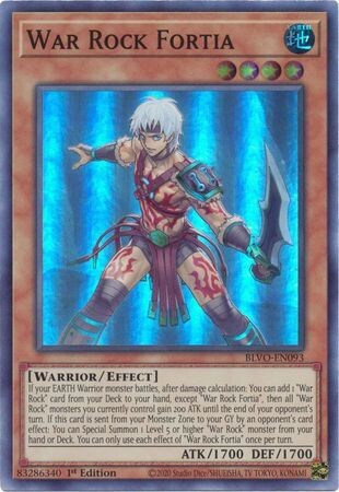 War Rock Fortia - BLVO-EN093 - Super Rare 1st Edition Blazing Vortex 1st Edition Singles (espanol)