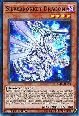 Silverrokket Dragon - SDRR-EN001 - Super Rare 1st Edition Rokket Revolt Singles