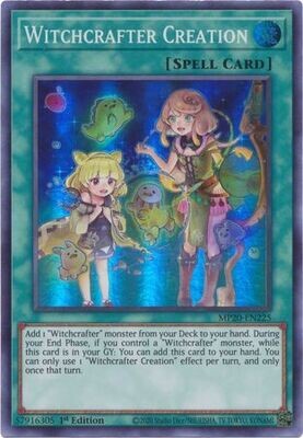 Witchcrafter Creation - MP20-EN225 - Super Rare 1st Edition 2020 Mega-Tin: Lost Memories 1st Edition Singles