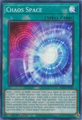 SJ Chaos Space - RA01-EN065 - Super Rare
25th Anniversary Rarity Collection Singles
