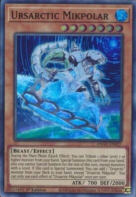 Ursarctic Mikpolar - ANGU-EN027 - Super Rare 1st Edition
Ancient Guardians 1st Edition Singles