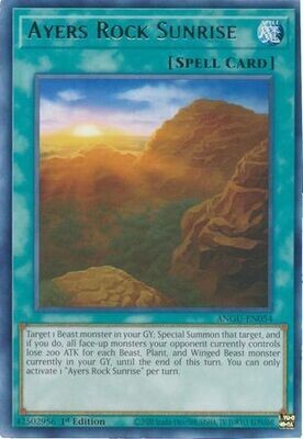 Ayers Rock Sunrise - ANGU-EN054 - Rare 1st Edition Ancient Guardians 1st Edition Singles