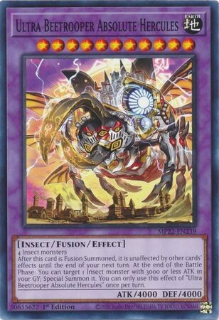 Ultra Beetrooper Absolute Hercules - MP22-EN239 - Common 1st Edition
2022 Mega-Tin: Pharaoh&#39;s Gods 1st Edition Singles