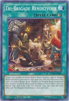 Tri-Brigade Rendezvous - BLVO-EN056 - Common 1st Edition Blazing Vortex 1st Edition Singles