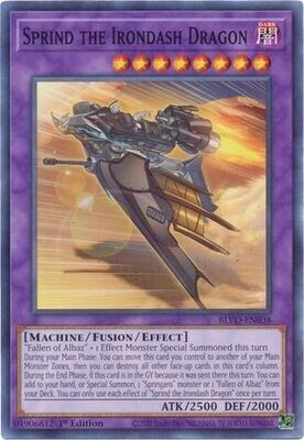 Sprind the Irondash Dragon - BLVO-EN038 - Common 1st Edition Blazing Vortex 1st Edition Singles *Espanol*