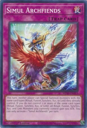Simul Archfiends - MP23-EN213 - Common 1st Edition Mega Tin 2023 Dueling Heroes Singles