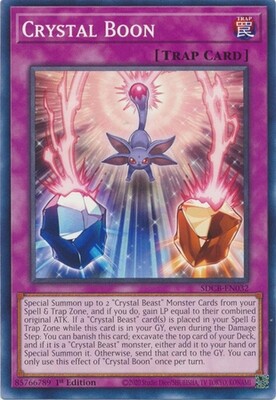 Crystal Boon - SDCB-EN032 - Common 1st Edition Legend of the Crystal Beasts 1st Edition Singles