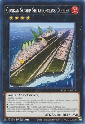 Gunkan Suship Shirauo-class Carrier - MP22-EN215 - Common 1st Edition 2022 Mega-Tin: Pharaoh&#39;s Gods 1st Edition Singles (espanol)