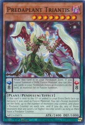 Predaplant Triantis - MP23-EN071 - Common 1st Edition
Mega Tin 2023 Dueling Heroes Singles