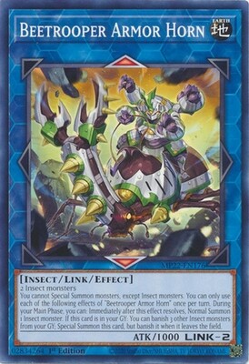 Beetrooper Armor Horn - MP22-EN176 - Common 1st Edition 2022 Mega-Tin: Pharaoh&#39;s Gods 1st Edition Singles
