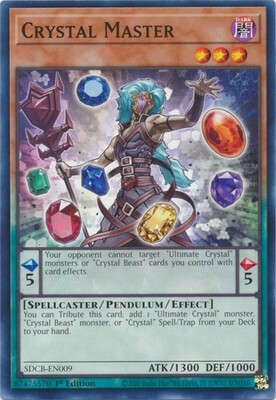 Crystal Master - SDCB-EN009 - Common 1st Edition Legend of the Crystal Beasts 1st Edition Singles