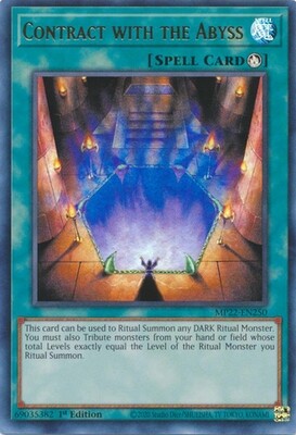 Contract with the Abyss - MP22-EN250 - Ultra Rare 1st Edition 2022 Mega-Tin: Pharaoh&#39;s Gods 1st Edition Singles