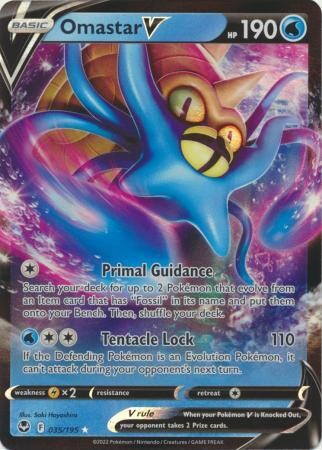 SJ Omastar V - 035/195 - Ultra Rare
Sword &amp; Shield: Silver Tempest Singles