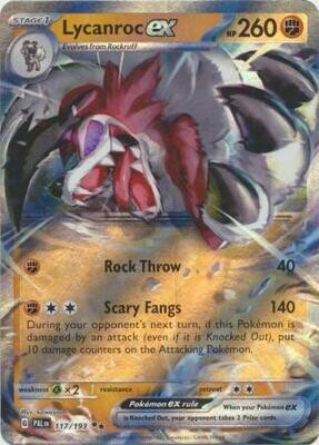 TS Lycanroc ex - 117/193 - Ultra Rare
Scarlet &amp; Violet: Paldea Evolved Singles