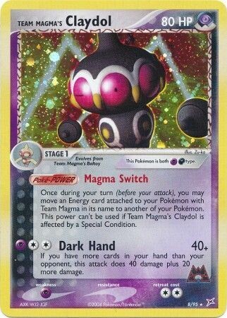TS Team Magma&#39;s Claydol - 8/95 - Holo Rare
Ex Team Magma vs. Team Aqua Singles