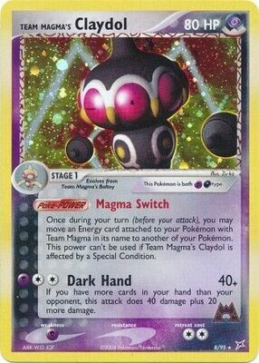 TS Team Magma&#39;s Claydol - 8/95 - Holo Rare
Ex Team Magma vs. Team Aqua Singles