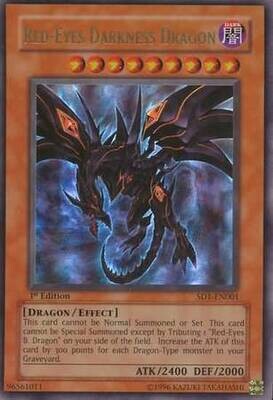 Red-Eyes Darkness Dragon - SD1-EN001 - Ultra Rare 1st Edition
Structure Deck: Dragon&#39;s Roar [SD1] 1st Edition Singles