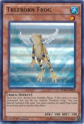 Treeborn Frog - DUSA-EN058 - Ultra Rare 1st Edition Duelist Saga 1st Edition Singles