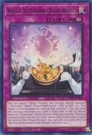 Recette de Personnel (Staff Recipe) - WISU-EN039 - Rare 1st Edition Wild Survivors 1st Edition Singles
