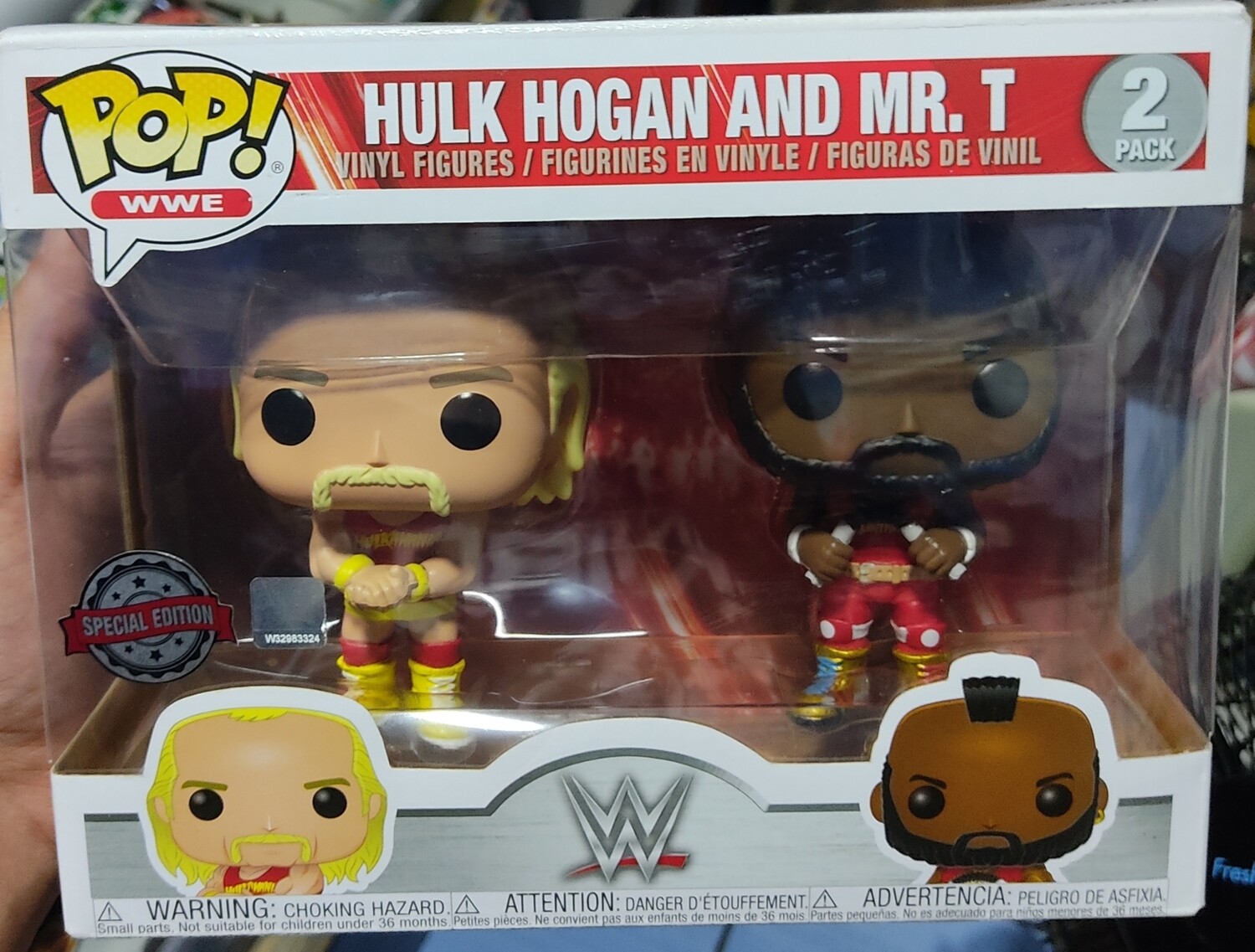 SJ Hulk Hogan and MR T WWE Funko Pop