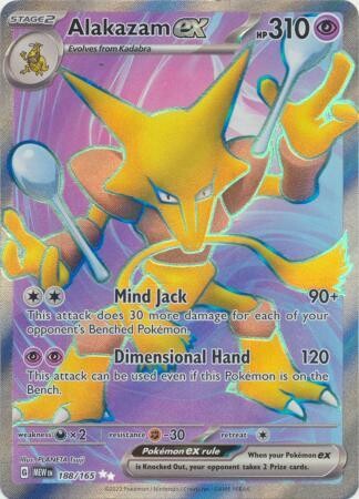 SJ Alakazam ex - 188/165 - Full Art Secret Rare
Scarlet &amp; Violet 151 Singles