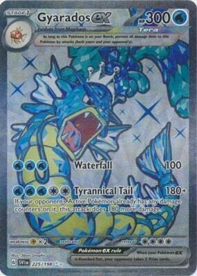 SJ Gyarados ex - 225/198 - Full Art Secret Rare
Scarlet &amp; Violet (Base Set) Singles