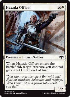 Haazda Officer 010/259
Ravnica Allegiance Singles