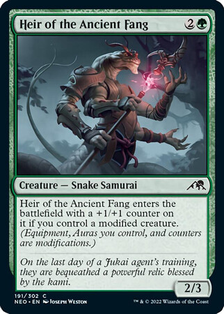 Heir of the Ancient Fang 191/302 - Kamigawa Neon Dynasty Singles