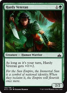 Hardy Veteran 132/196
Rivals of Ixalan Singles