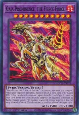 Gaia Prominence, the Fierce Force - AGOV-EN033 - Common 1st Edition Age of Overlord 1st Edition Singles (español)