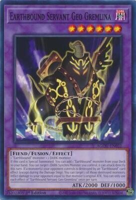 Earthbound Servant Geo Gremlina - AGOV-EN031 - Common 1st Edition Age of Overlord 1st Edition Singles