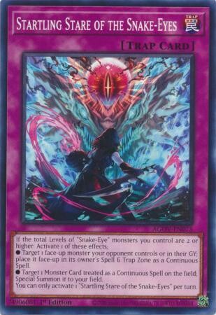 Startling Stare of the Snake-Eyes - AGOV-EN075 - Common 1st Edition Age of Overlord 1st Edition Singles (espanol)
