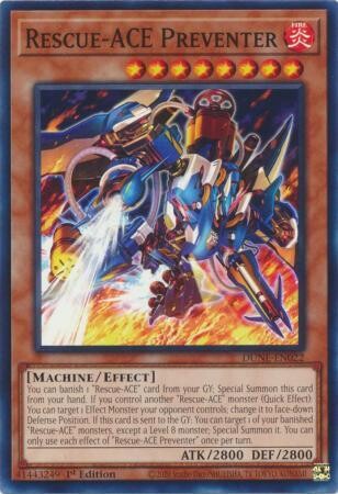 Rescue-ACE Preventer - DUNE-EN022 - Common 1st Edition Duelist Nexus 1st Edition Singles (español)