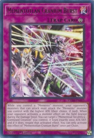 Mementotlan Cranium Burst - VASM-EN012 - Rare 1st Edition Valiant Smashers 1st Edition Singles