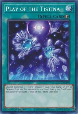 Play of the Tistina - AGOV-EN090 - Common 1st Edition Age of Overlord 1st Edition Singles