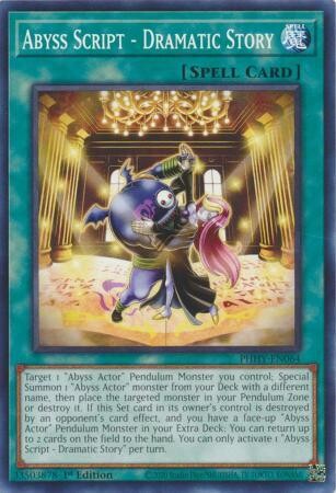 Abyss Script - Dramatic Story - PHHY-EN064 - Common 1st Edition Photon Hypernova 1st Edition Singles
