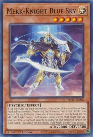 Mekk-Knight Blue Sky - SDBT-EN018 - Common 1st Edition Beware of Traptrix 1st Edition Singles