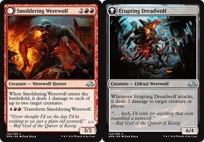 Smoldering Werewolf | Erupting Dreadwolf 142/205 - Eldritch Moon Singles (Español)