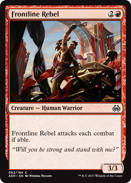 Frontline Rebel 082/184
Aether Revolt Singles