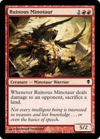 Ruinous Minotaur Zendikar Singles