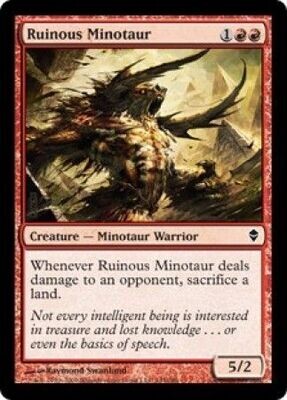 Ruinous Minotaur Zendikar Singles