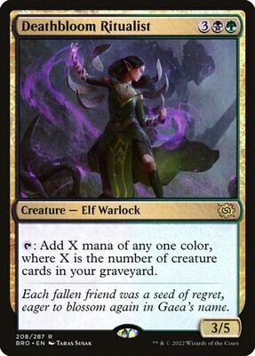 Deathbloom Ritualist The Brothers&#39; War (Español) Non-foil
